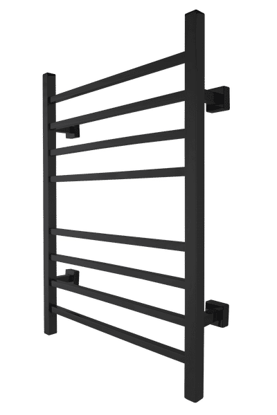 Sierra matte black towel warmer - wall mounted