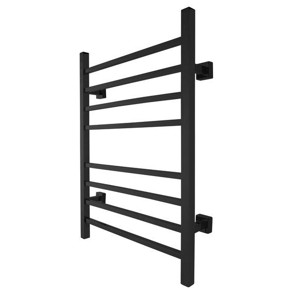 TW-SR08KS-HP - Sierra Towel Warmer, Black, Dual Connection, 8 Bars
