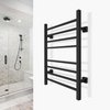 Sierra Black Towel Warmer Landing Page Image on Wall Square