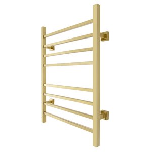 Sierra polished gold towel warmer - wall mounted