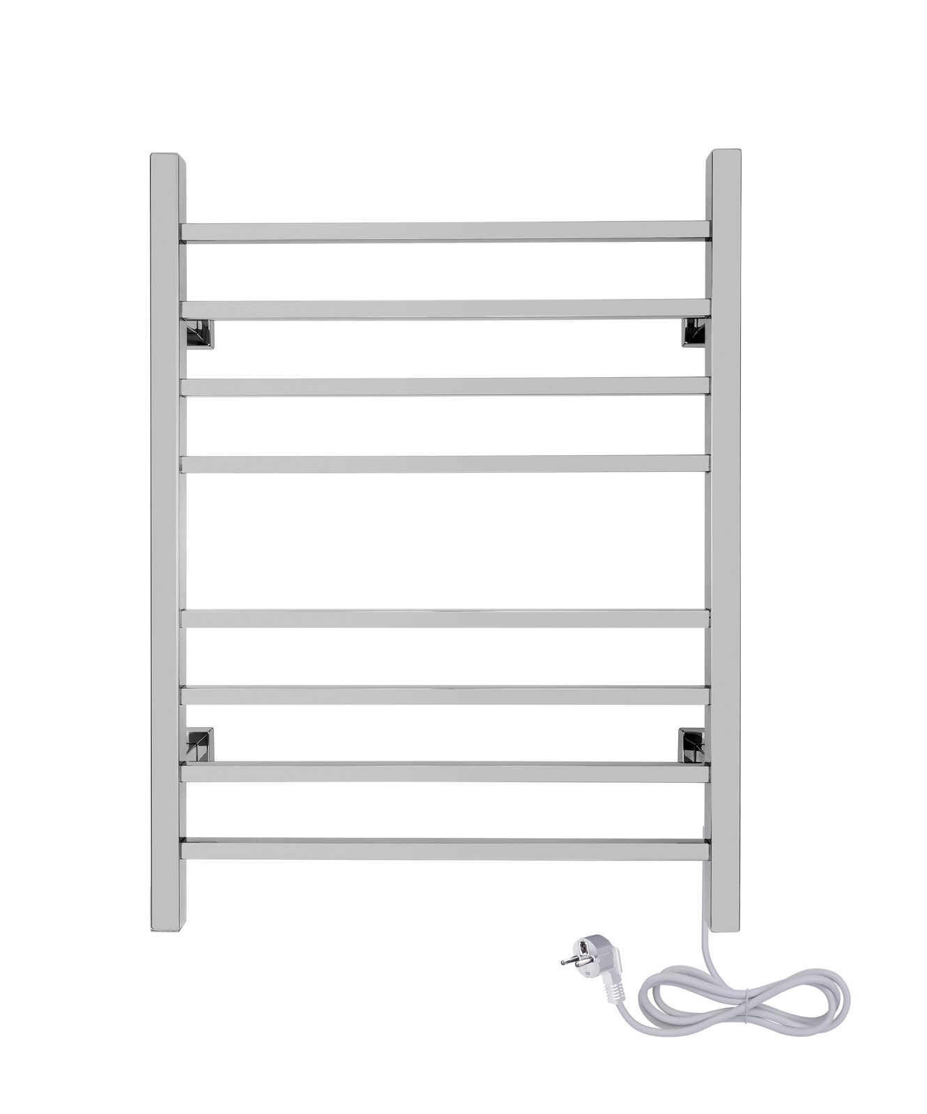 Sierra Towel Warmer, Polished, Dual Connection, 8 Bars
