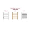 Sierra Towel Warmer: Versatile Dual Connection Bathroom Heating