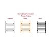 Sierra Towel Warmer: Versatile Dual Connection Bathroom Heating