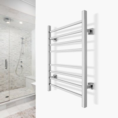 Sierra Polished Towel Warmer Landing Page Image on Wall Square