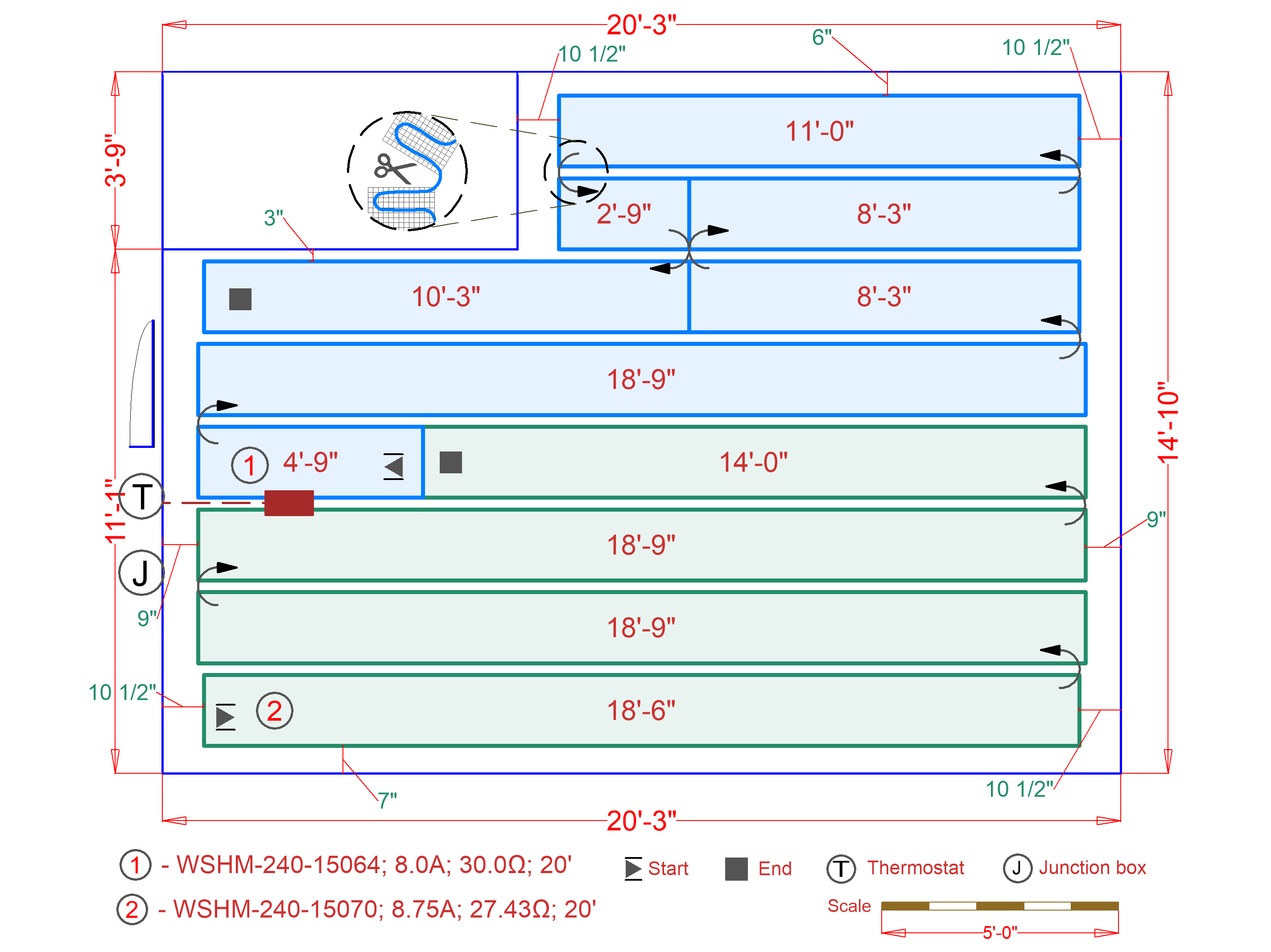 Simpsons Floor Heating SmartPlan Garage