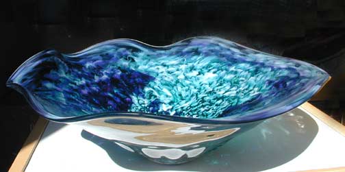 Wobbly Shaped Glass Bowl