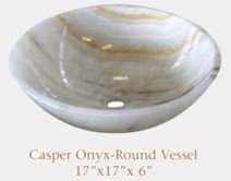 Caseper Onyx Round Vessel