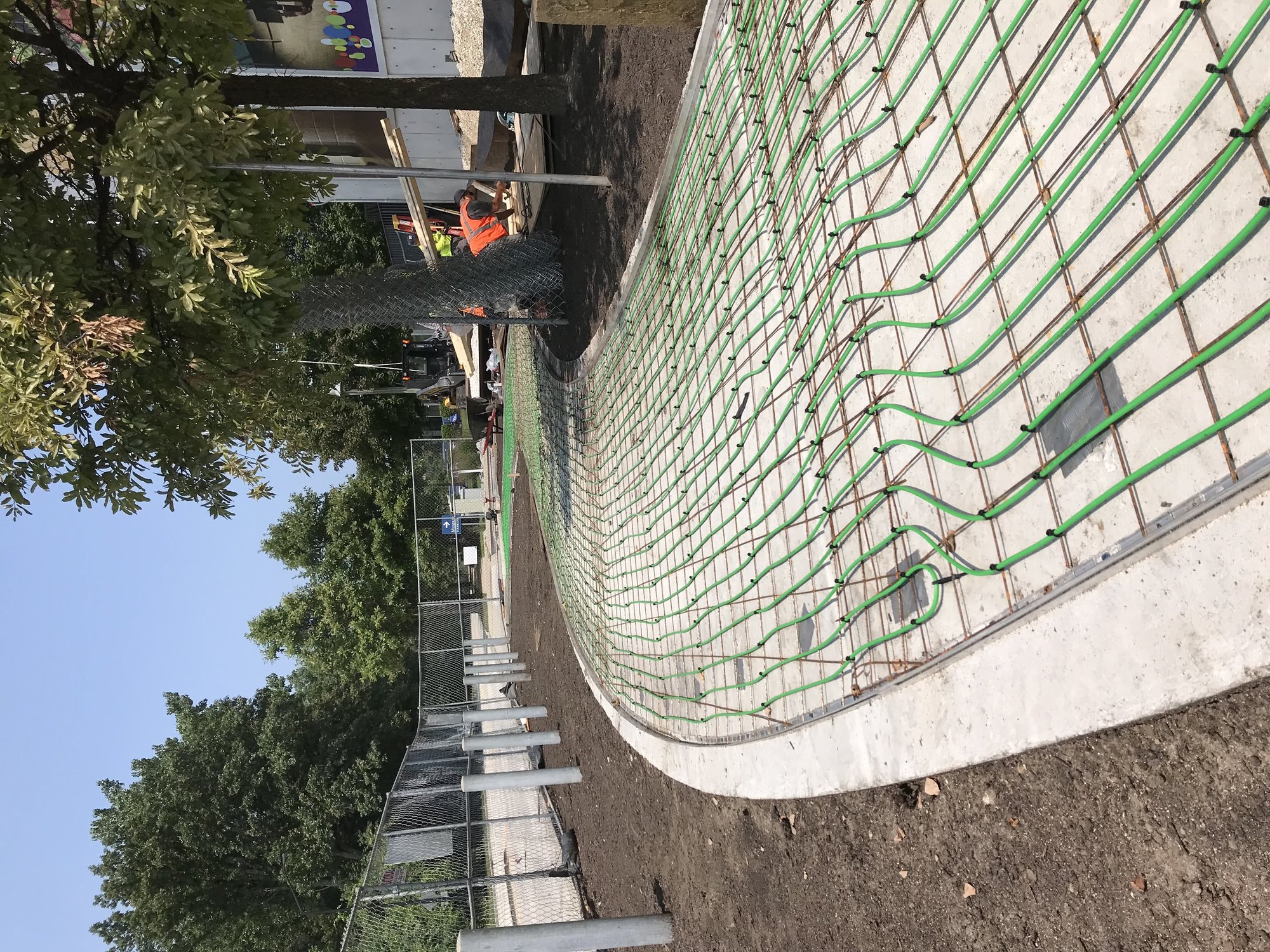 Skokie IL Holocaust Museum Snow Melt Installation 10