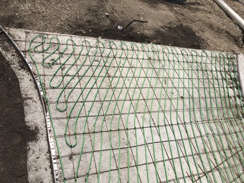 Skokie IL Holocaust Museum Snow Melt Installation 2