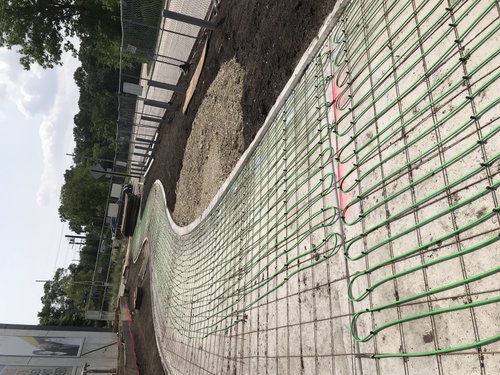 Skokie IL Holocaust Museum Snow Melt Installation 3