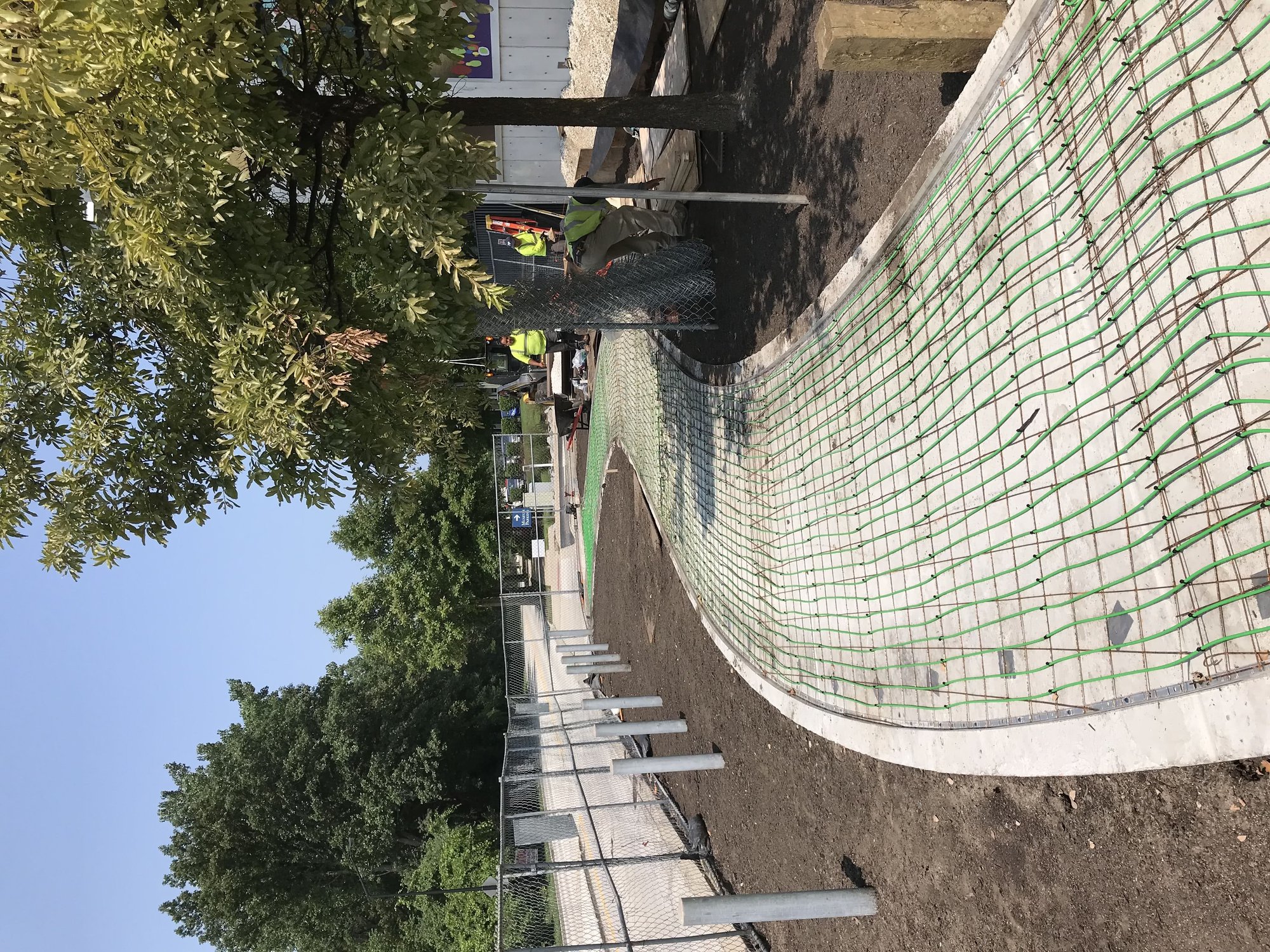 Skokie IL Holocaust Museum Snow Melt Installation 7