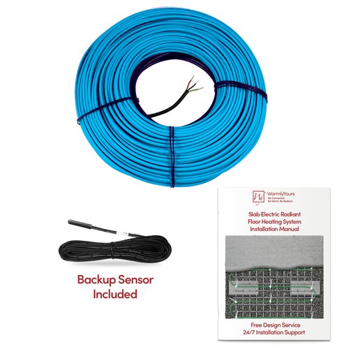 Slab Heating Cable What is Included Group Shot with Label