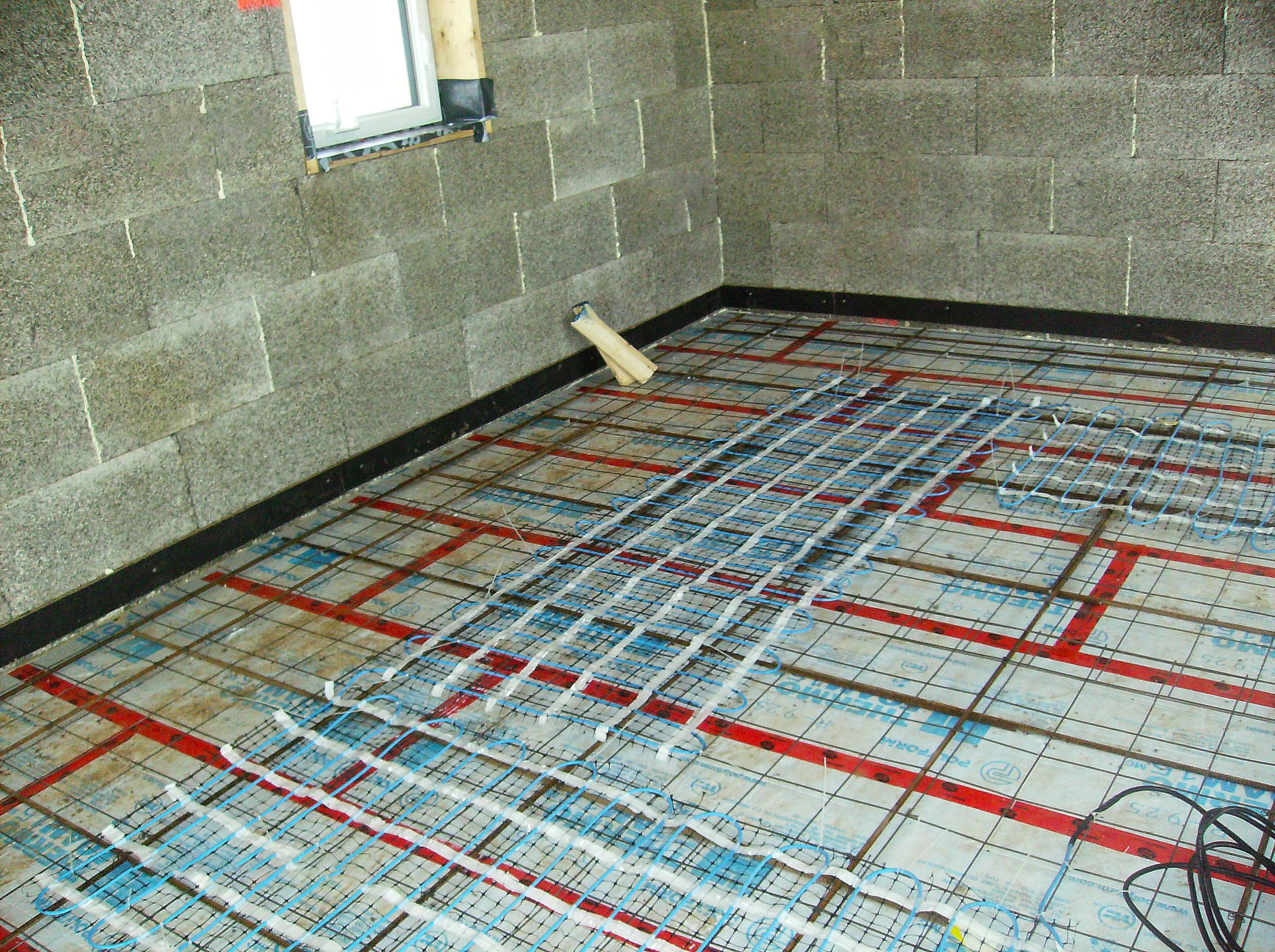 Slab Heating Mat Install corner ORANGEVILLE, ON