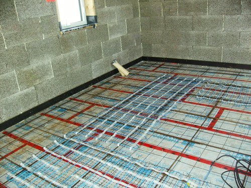 Slab Heating Mat Install corner ORANGEVILLE, ON