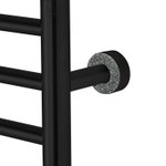 Matte Black Towel Warmer Slate Austrian Crystals
