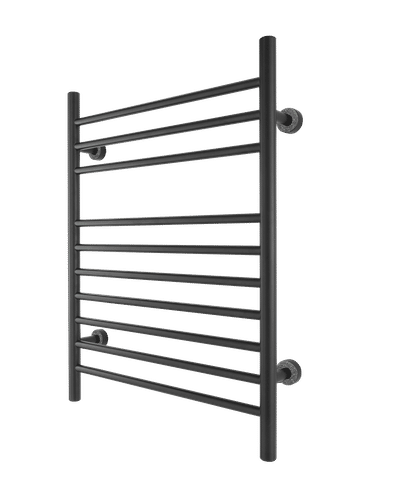 Matte Black Towel Warmer Slate Austrian Crystals