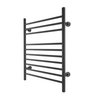 Matte Black Towel Warmer Slate Austrian Crystals