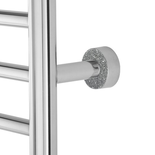 Crystal Accessories polished stainless steel towel warmer