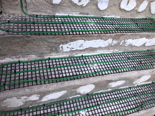 SmartInstall for Snow Melt Cable on Stairs and Landing steps