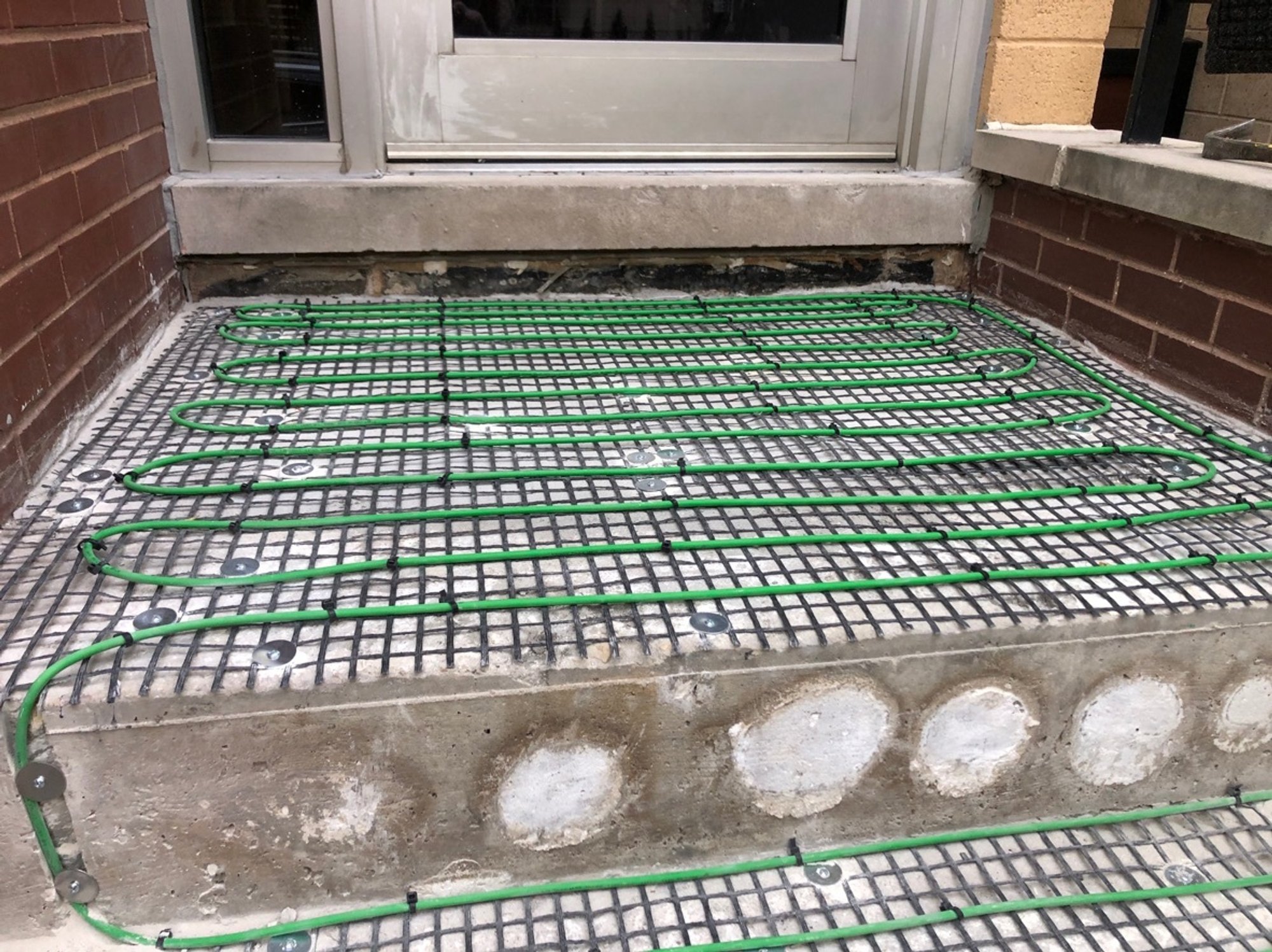 SmartInstall for Snow Melt Cable on Stairs and Landing for entryway