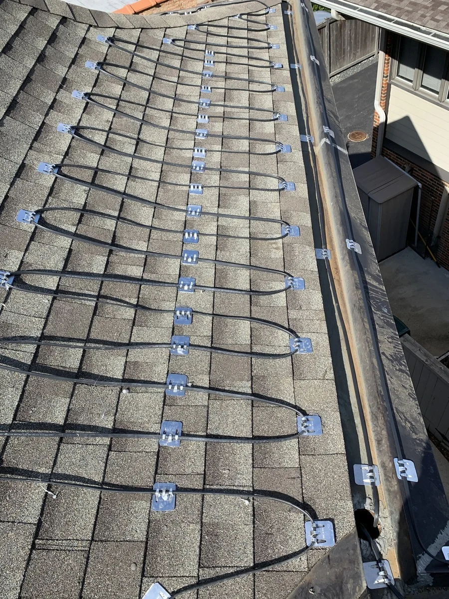 SmartInstall for Roof & Gutter System for Lake Bluff Village Hall cable installed Heated Asphalt Shingle Roof Systems from WarmlyYours