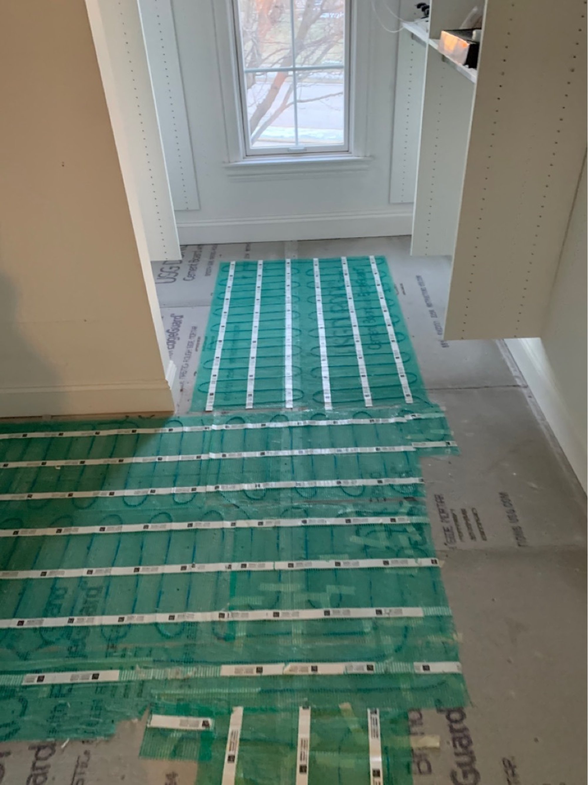 SmartInstall of Floor Heating for a Master Bathroom CARY, IL