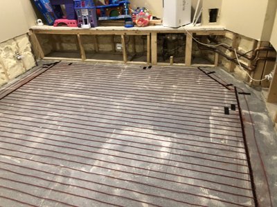 Luxury Floor Warming for a Cozy Chicago Basement Media Room