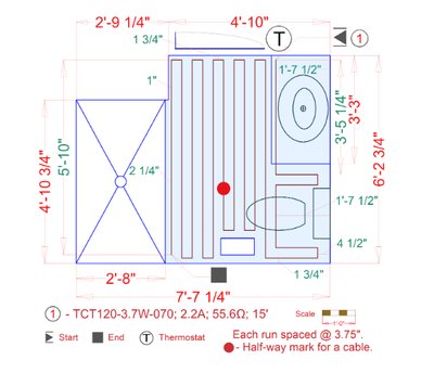 SmartPlan for Phil Green Prodeso Bathroom Installation with Heating Cable