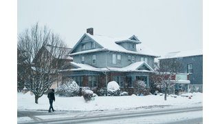 Snow Covered House in Buffalo, NY