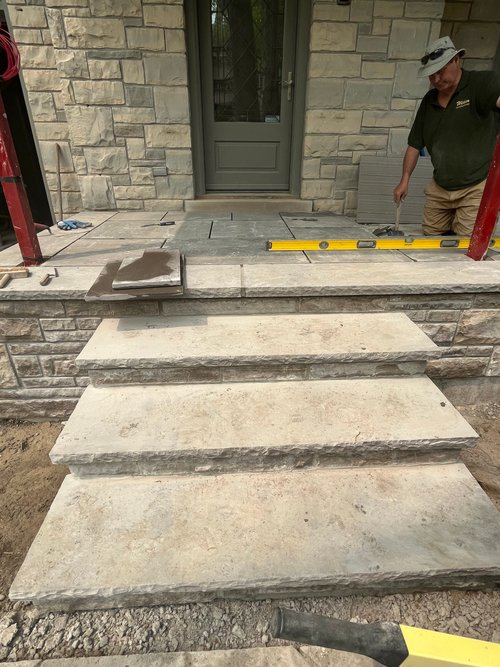 Snow free stairs ready