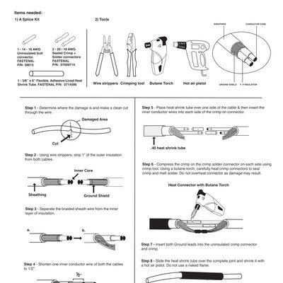 Snow Melt and Slab Heat Repair Kit Instructions (English)
