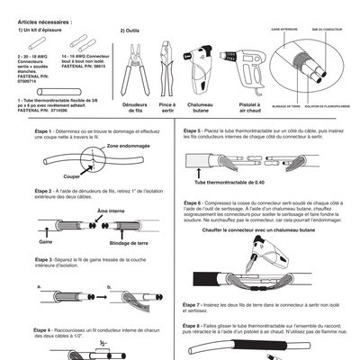 Snow Melt and Slab Heat Repair Kit Instructions (French)