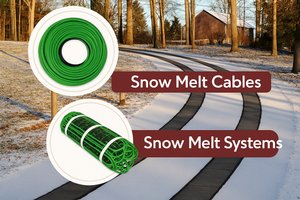Snow Melting Mats vs. Cables: Which to Choose for your Heated Driveway