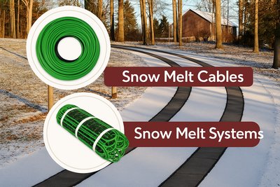 Snow Melt Cables vs Mats