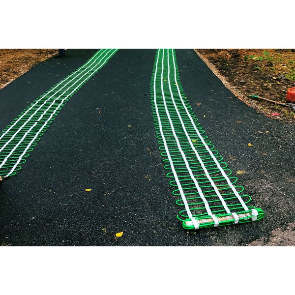 Snow Melt Driveway Tire Tracks Only