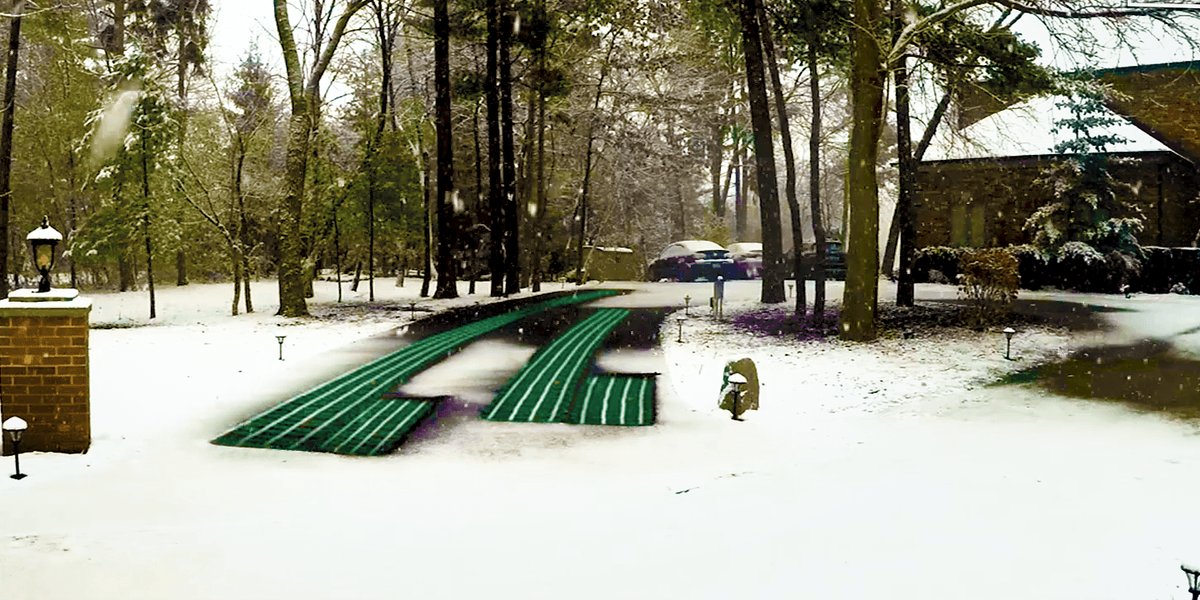 Snow Melt Driveway Timelapse Video Background