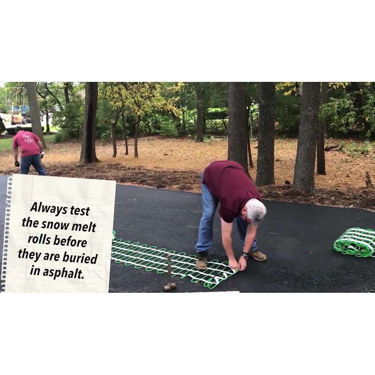 Snow Melting Installation Under Asphalt | WarmlyYours