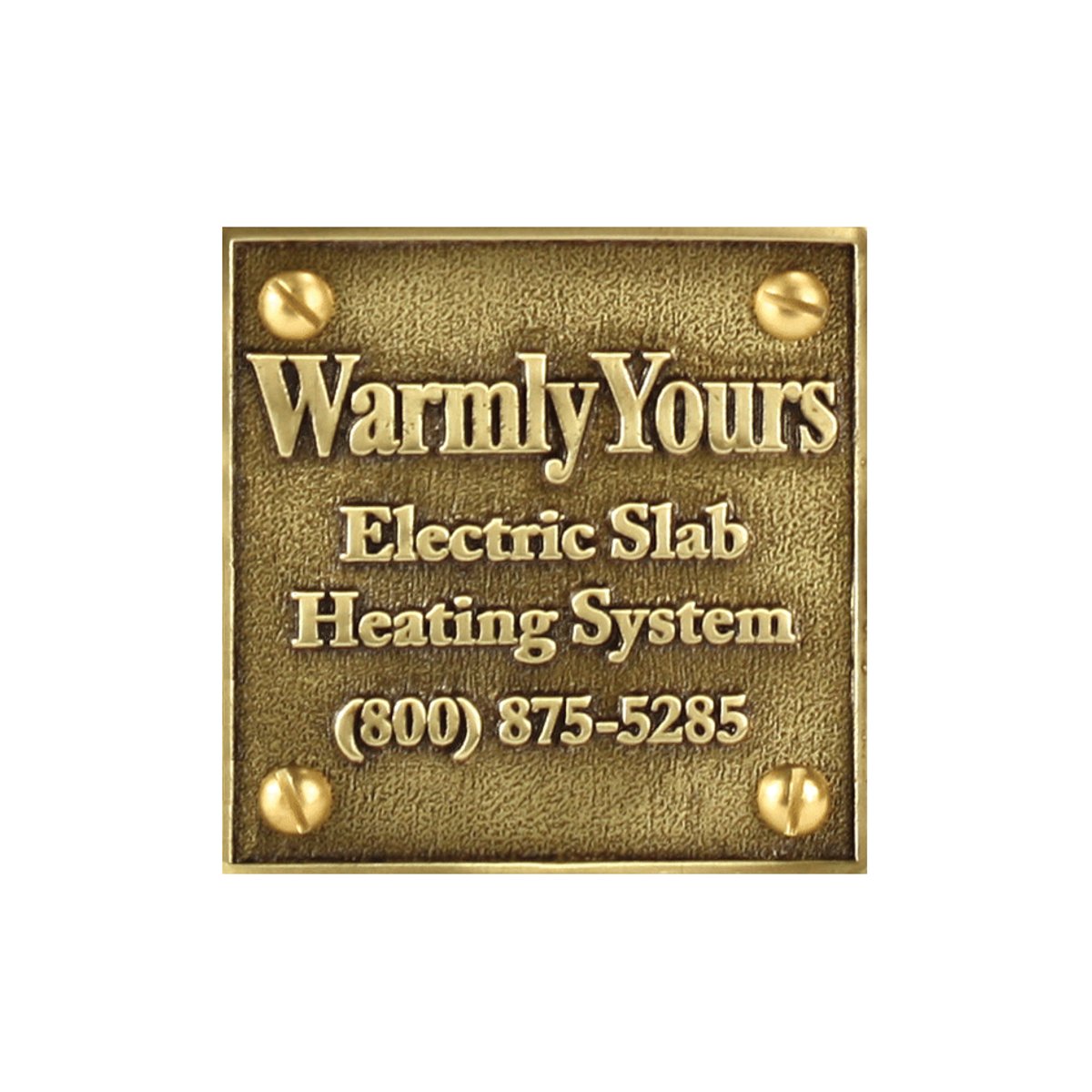 Snow Melt Plaque (NEC Requirement) SMP