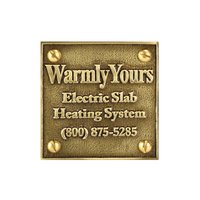Snow Melt Plaque (NEC Requirement)