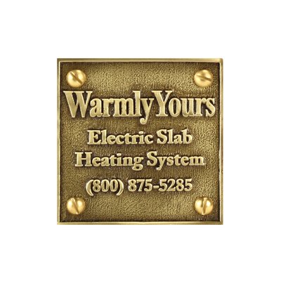 Snow Melt Plaque (NEC Requirement) SMP