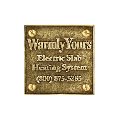 Snow Melt Plaque (NEC Requirement) SMP