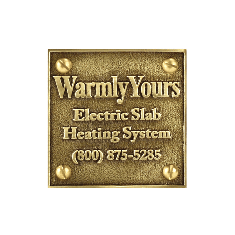 Snow Melt Plaque (NEC Requirement) SMP