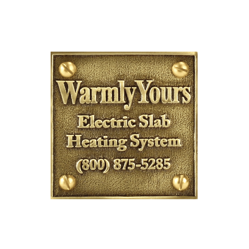 Snow Melt Plaque (NEC Requirement) SMP Snow Melt Plaque (NEC Requirement) SMP