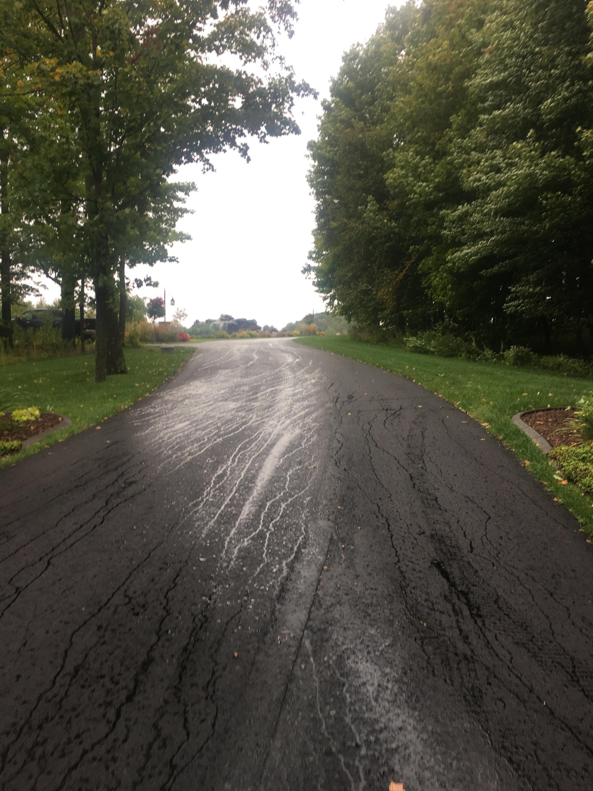 Snow Melt Retrofit for Asphalt Driveway wide view