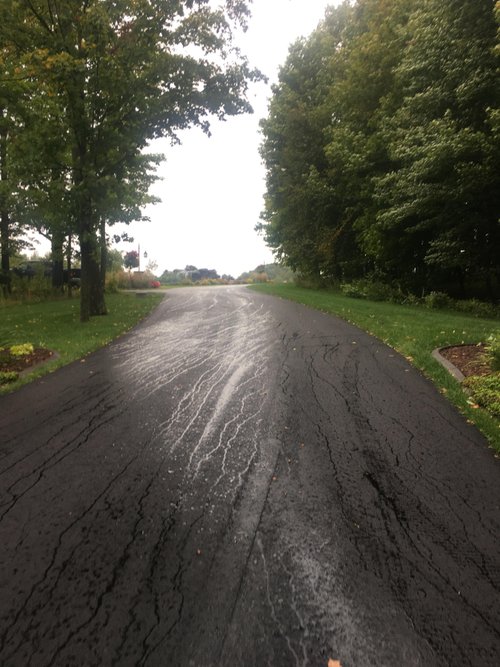 Snow Melt Retrofit for Asphalt Driveway wide view