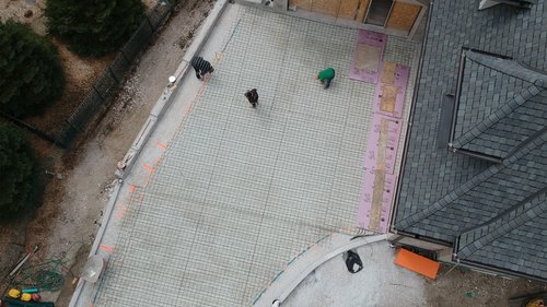 Snow Melt SmartInstall for Heated Driveway aerial of driveway MELROSE PARK, IL
