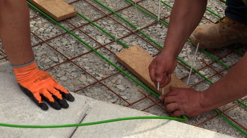 Snow Melt SmartInstall for Heated Driveway zip tie cables MELROSE PARK, IL