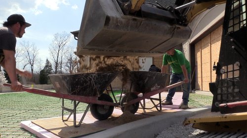 Snow Melt SmartInstall for Heated Driveway moving sand for pavers MELROSE PARK, IL
