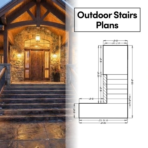 Snow Melt Stairs with Plan