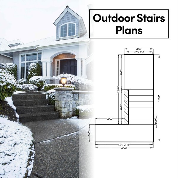 Snow Melt Stairs with Plan